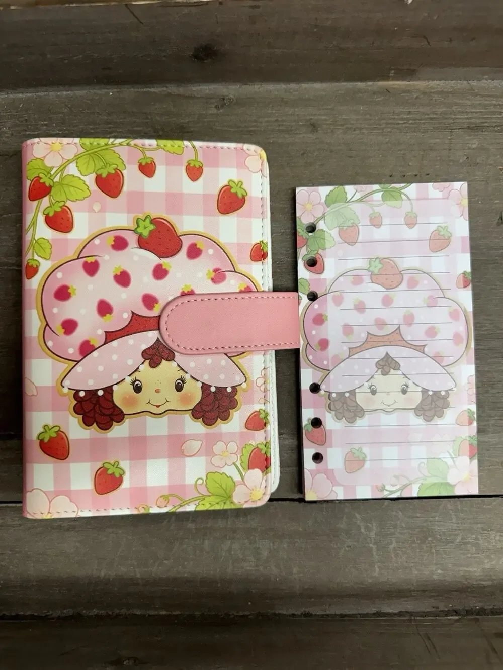 Strawberry Shortcake A6 Binder with Matching Printed Stationery Paper